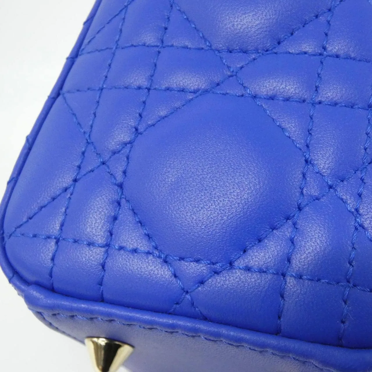 DIOR Lady Dior M05380OCEA Handbag Lambskin 黑色 羊皮 中古品A - 縮圖 6