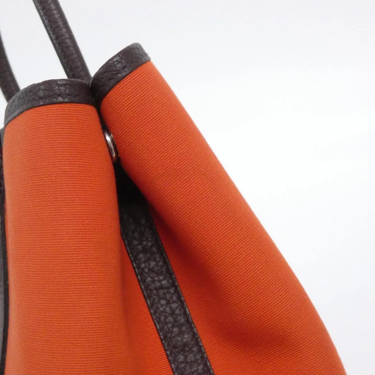HERMES Garden Party 082262CK Tote Orange Rank A - Thumbnail 5
