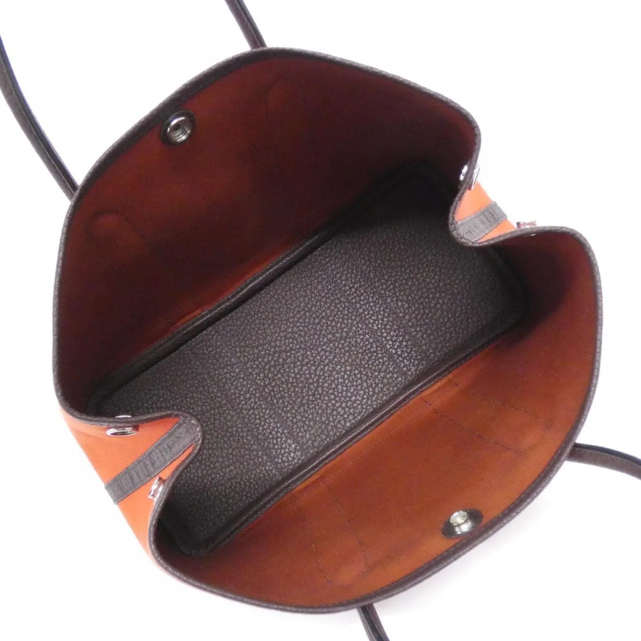 HERMES Garden Party 082262CK Tote Orange Rank A - Thumbnail 7