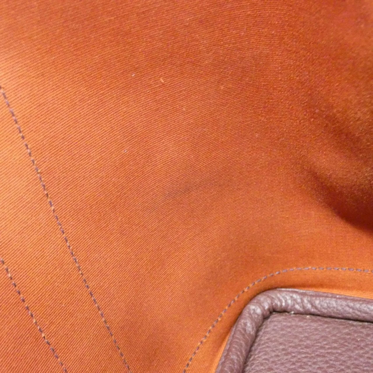 HERMES Garden Party 082262CK Tote Orange Rank A - Thumbnail 9