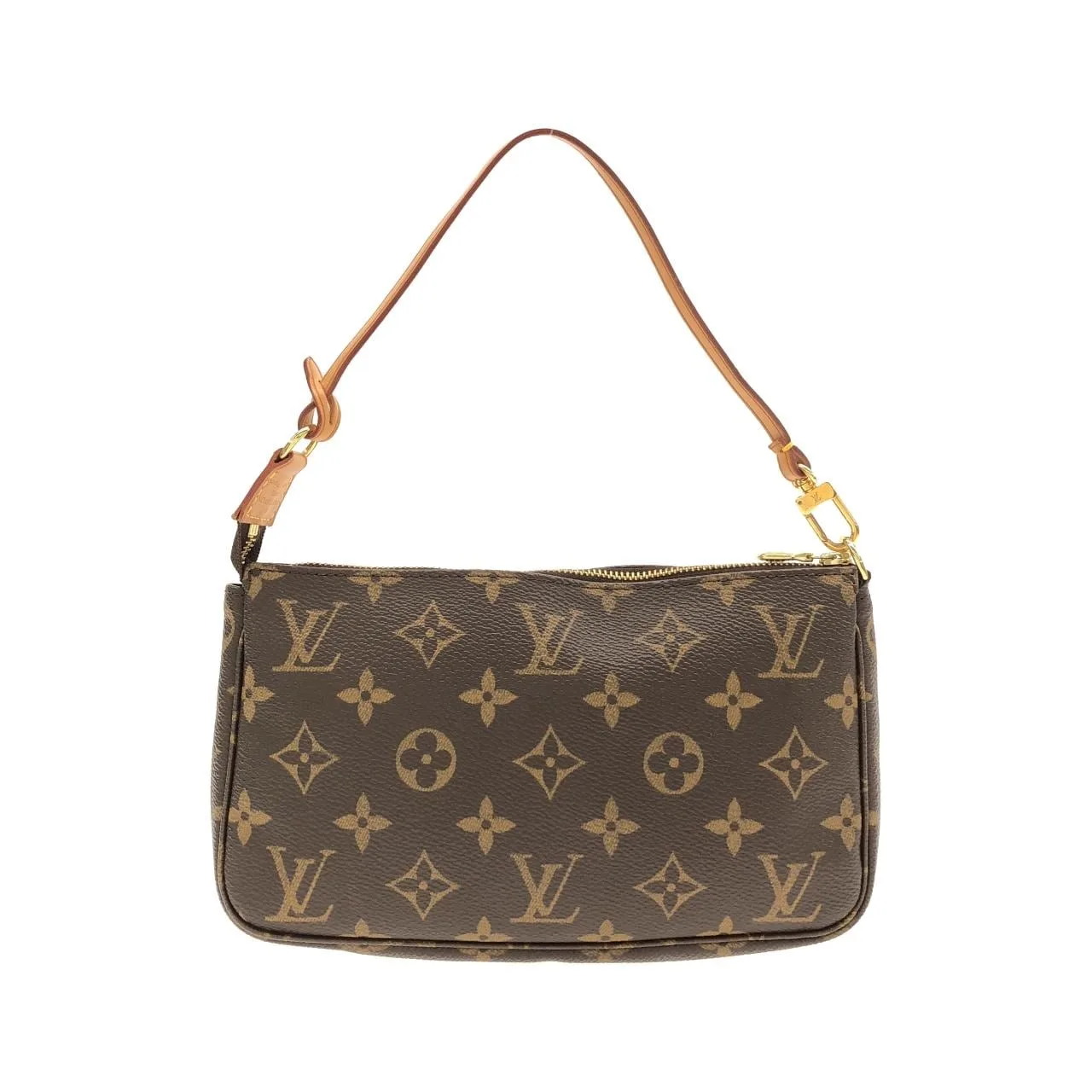 LOUIS VUITTON Pochette M51980 Pochette Monogram 黑色 Monogram 中古品A - 縮圖 2