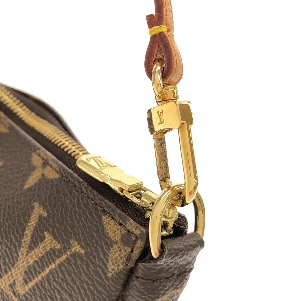 LOUIS VUITTON Pochette M51980 Pochette Monogram 黑色 Monogram 中古品A - 縮圖 4