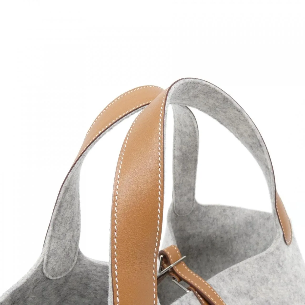 HERMES Picotin 082444CK Handbag Swift Gold Swift Leather Rank A - Thumbnail 5