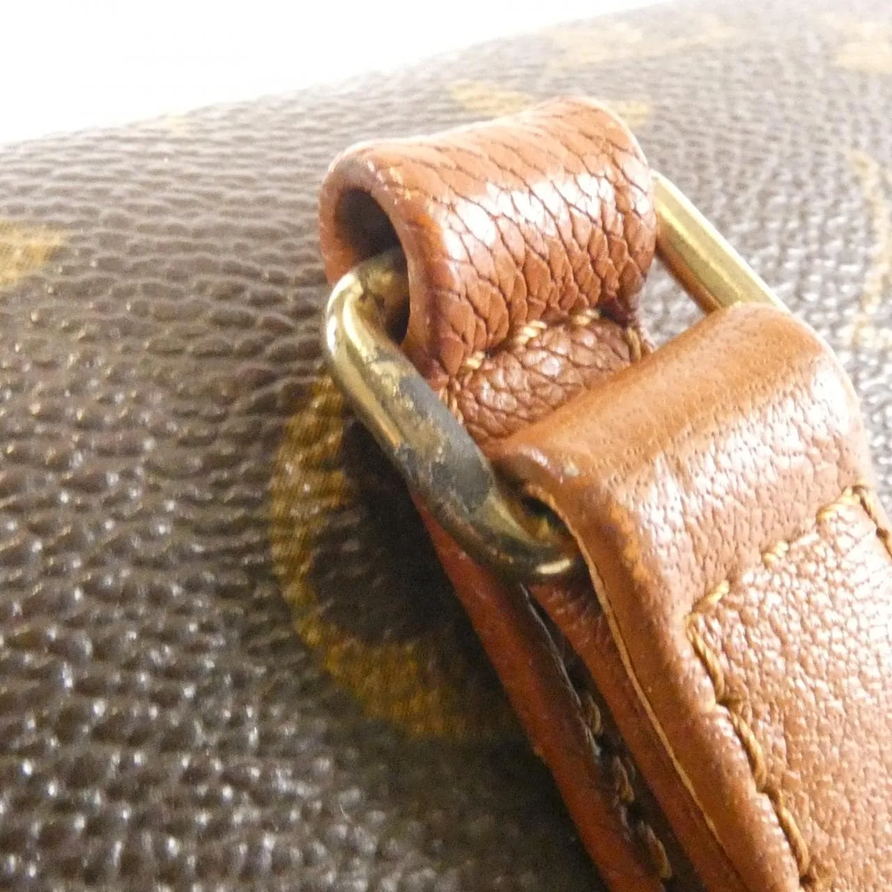 LOUIS VUITTON Papillon M51365 Handbag Monogram 黑色 Monogram 中古品B - 縮圖 8