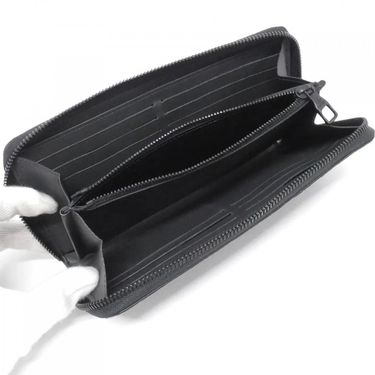 LOUIS VUITTON M11721 Wallet Monogram 黑色 Monogram 中古品A - 縮圖 4