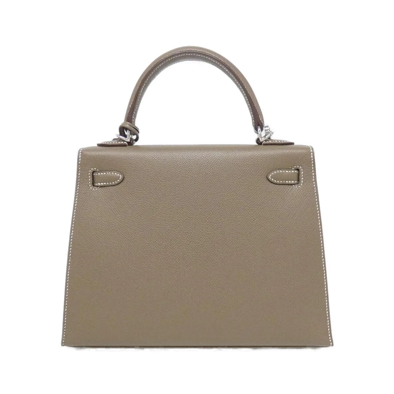 HERMES Kelly 038416CK Handbag Epsom Etoupe Epsom Leather Rank A - Thumbnail 2