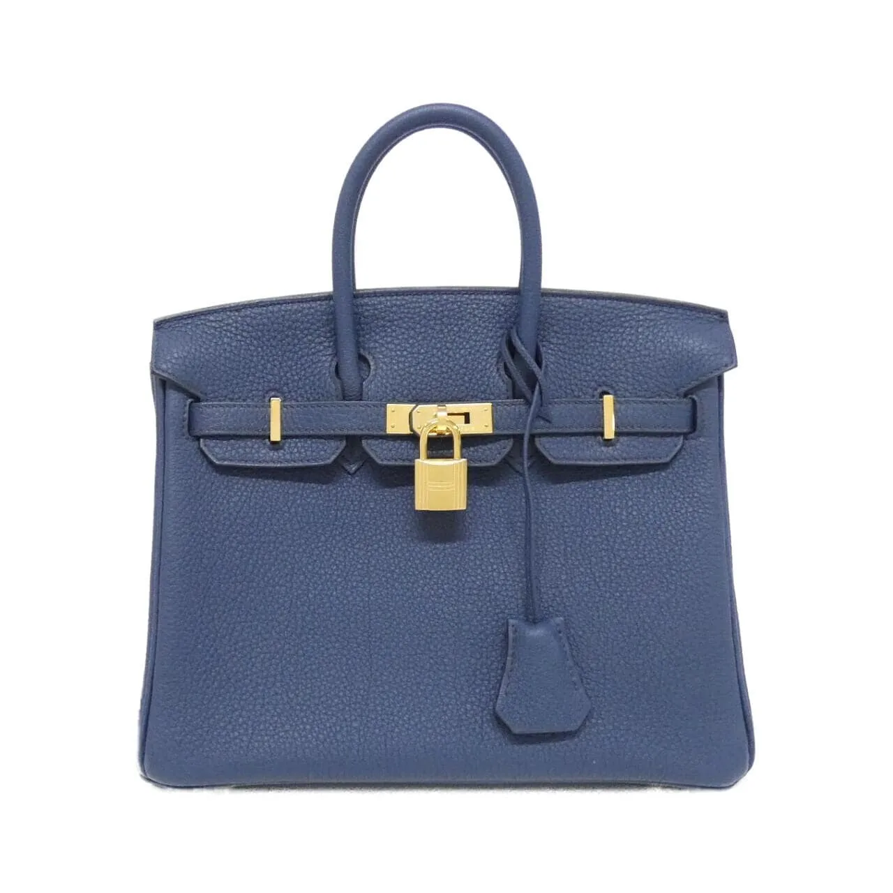 HERMES Birkin 041344CC Handbag Togo Blue