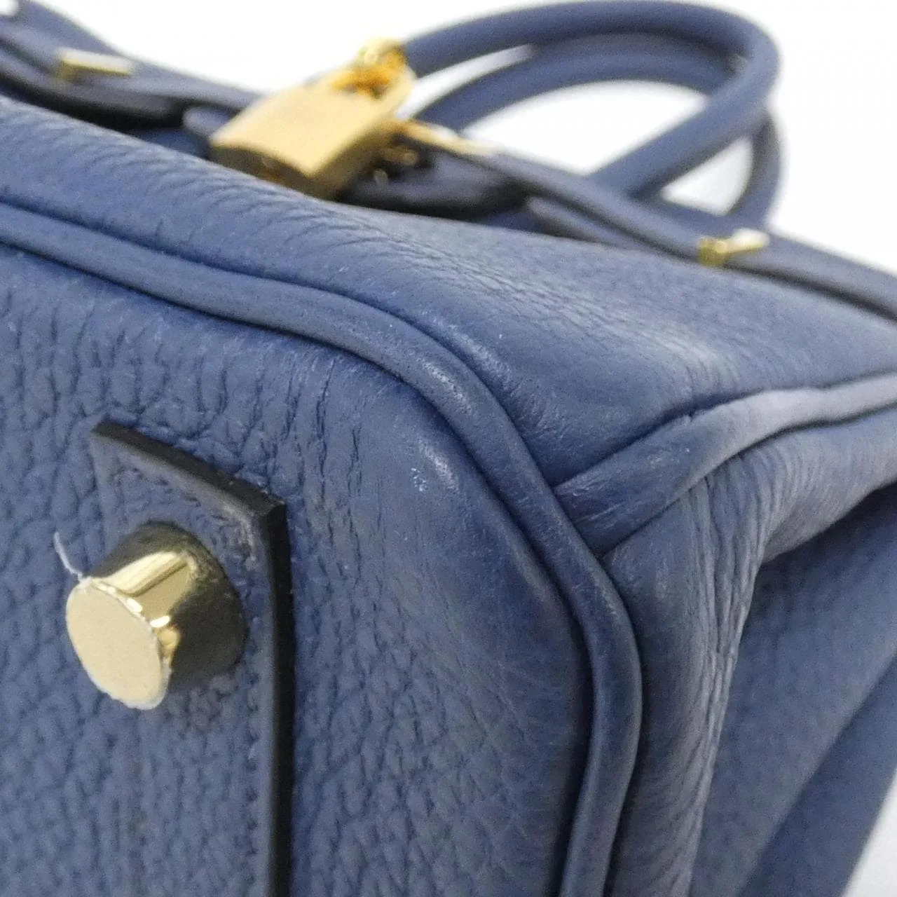 HERMES Birkin 041344CC Handbag Togo 藍色 Togo 牛皮 中古品A - 縮圖 3