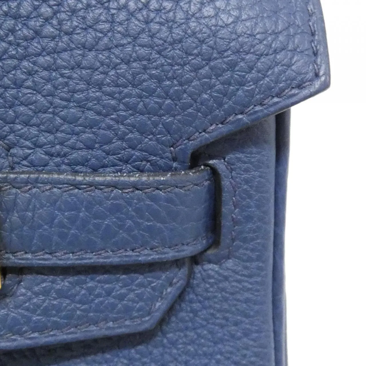 HERMES Birkin 041344CC Handbag Togo 藍色 Togo 牛皮 中古品A - 縮圖 4