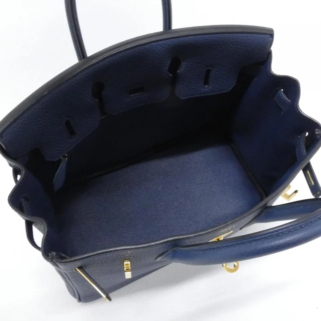 HERMES Birkin 041344CC Handbag Togo 藍色 Togo 牛皮 中古品A - 縮圖 8