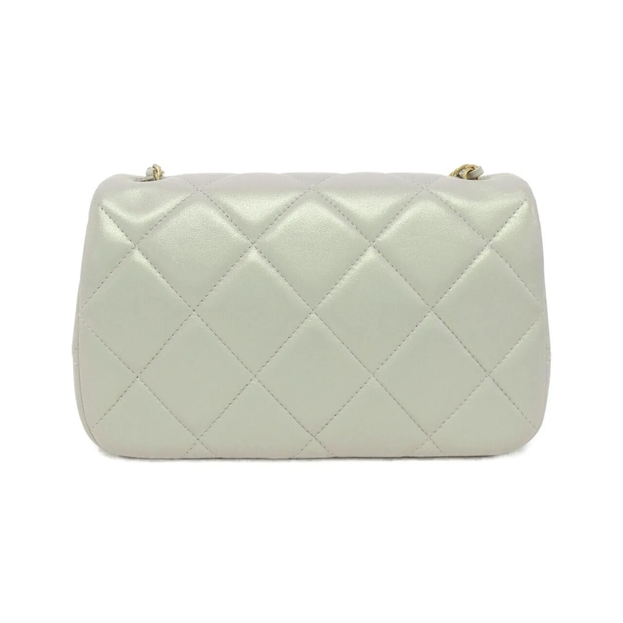 CHANEL AS4861 Shoulder Lambskin Grey Lambskin Rank A - Thumbnail 2