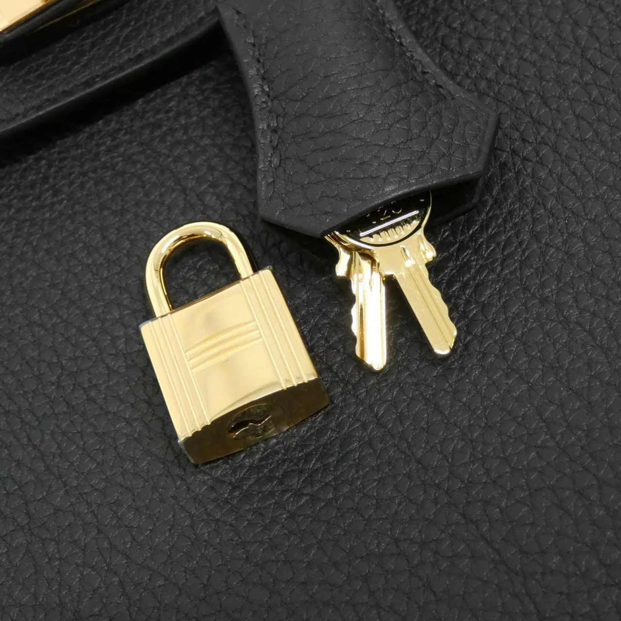 HERMES Birkin 041344CC Handbag Togo Black Togo Leather Unused - Thumbnail 4