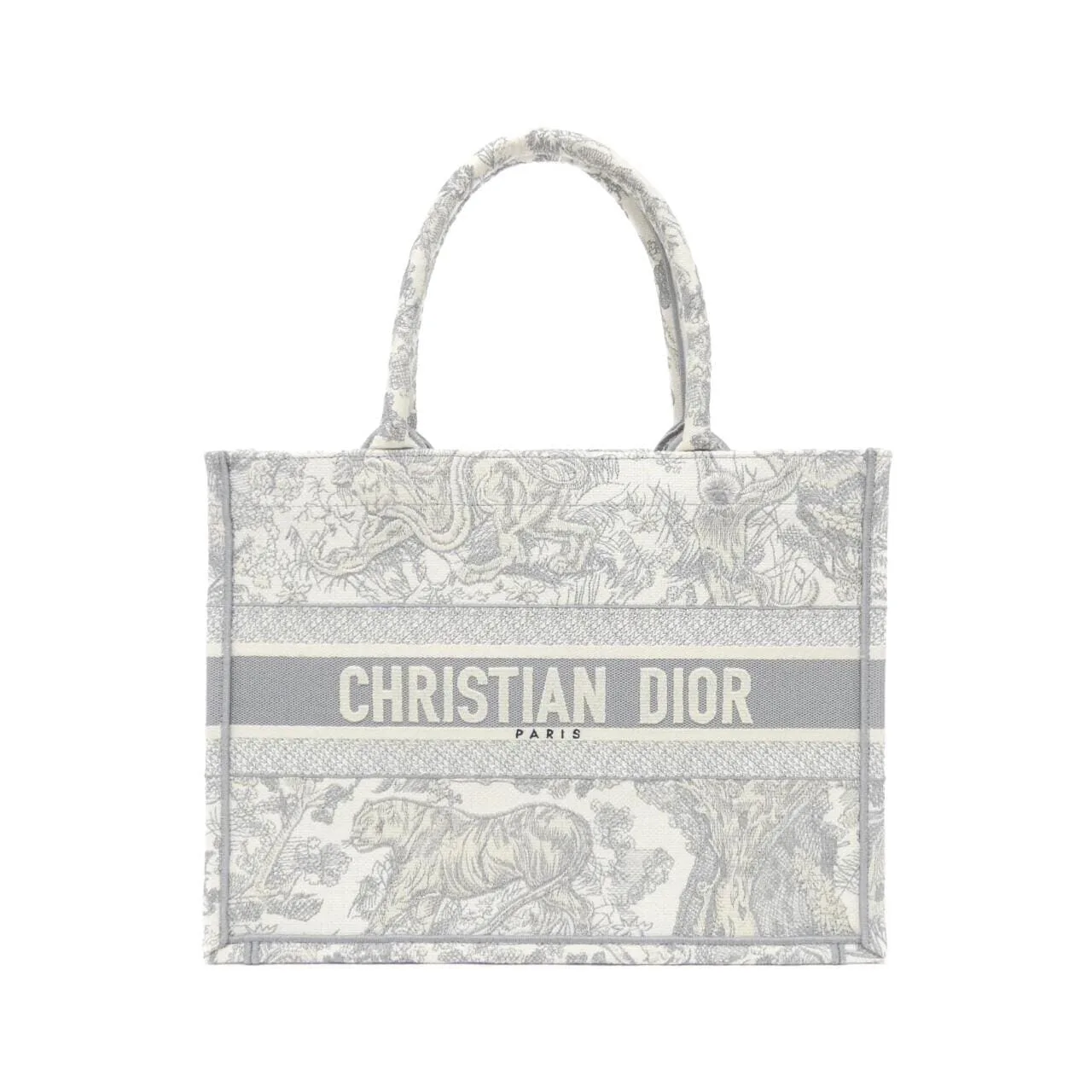 DIOR Book Tote M1296ZTDT Tote Canvas Grey
