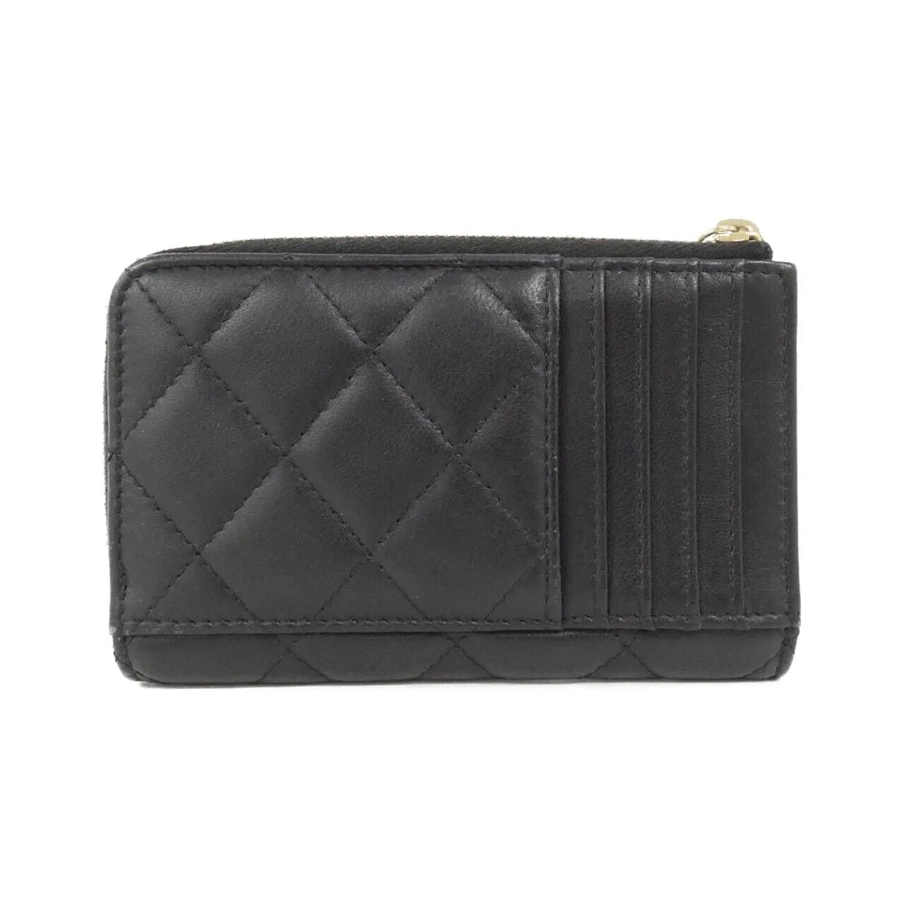 CHANEL Timeless Classic AP3179 Card Case Lambskin 黑色 羊皮 中古品B - 縮圖 2