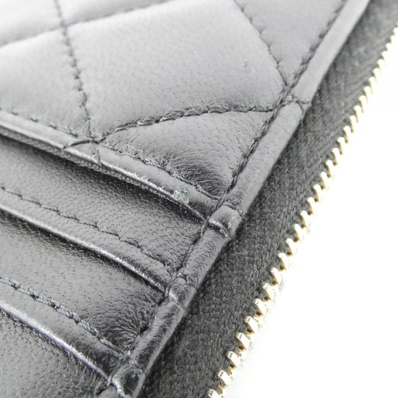 CHANEL Timeless Classic AP3179 Card Case Lambskin 黑色 羊皮 中古品B - 縮圖 3