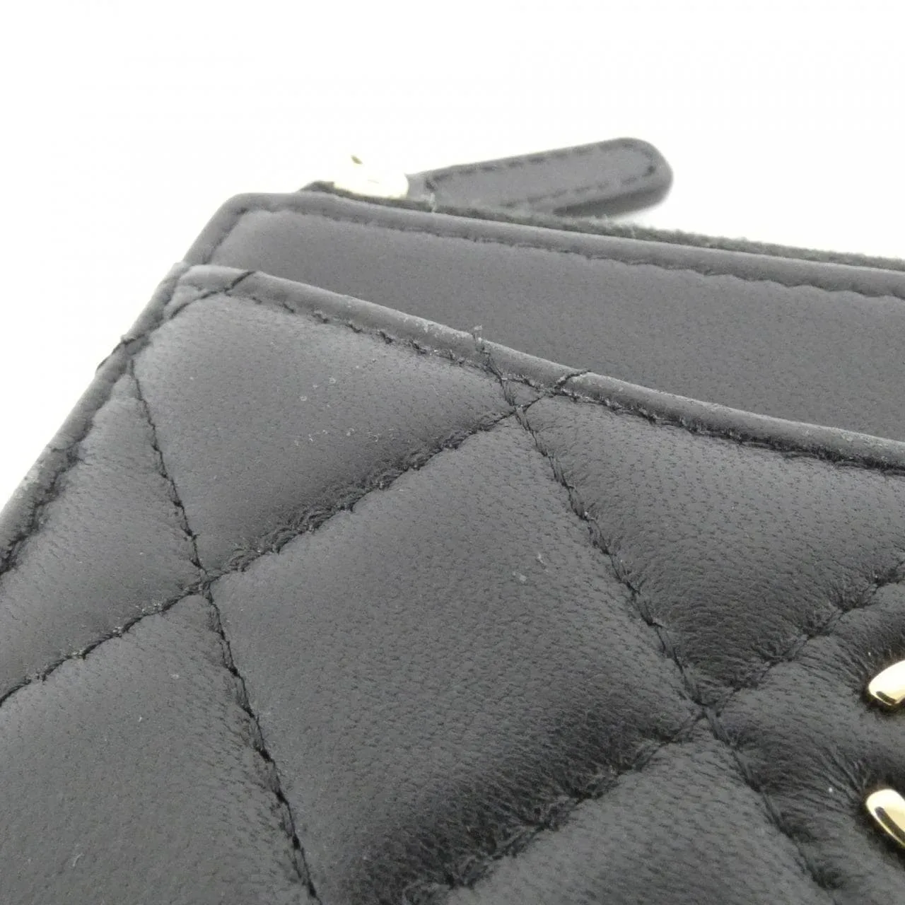 CHANEL Timeless Classic AP3179 Card Case Lambskin 黑色 羊皮 中古品B - 縮圖 6