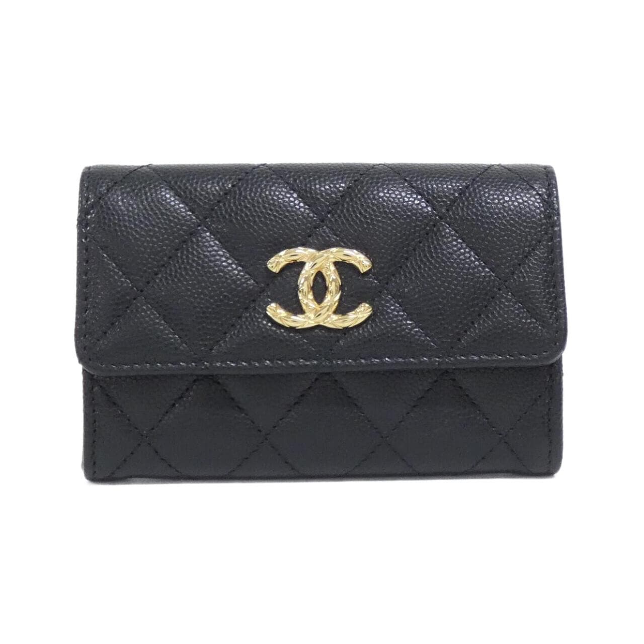 CHANEL AP5010 Card Case Grained Calfskin