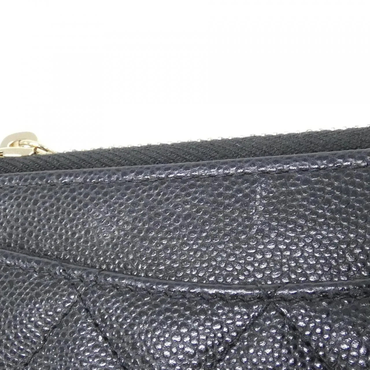 CHANEL Timeless Classic AP3179 Card Case Grained Calfskin 黑色 荔枝紋牛皮 中古品A - 縮圖 5