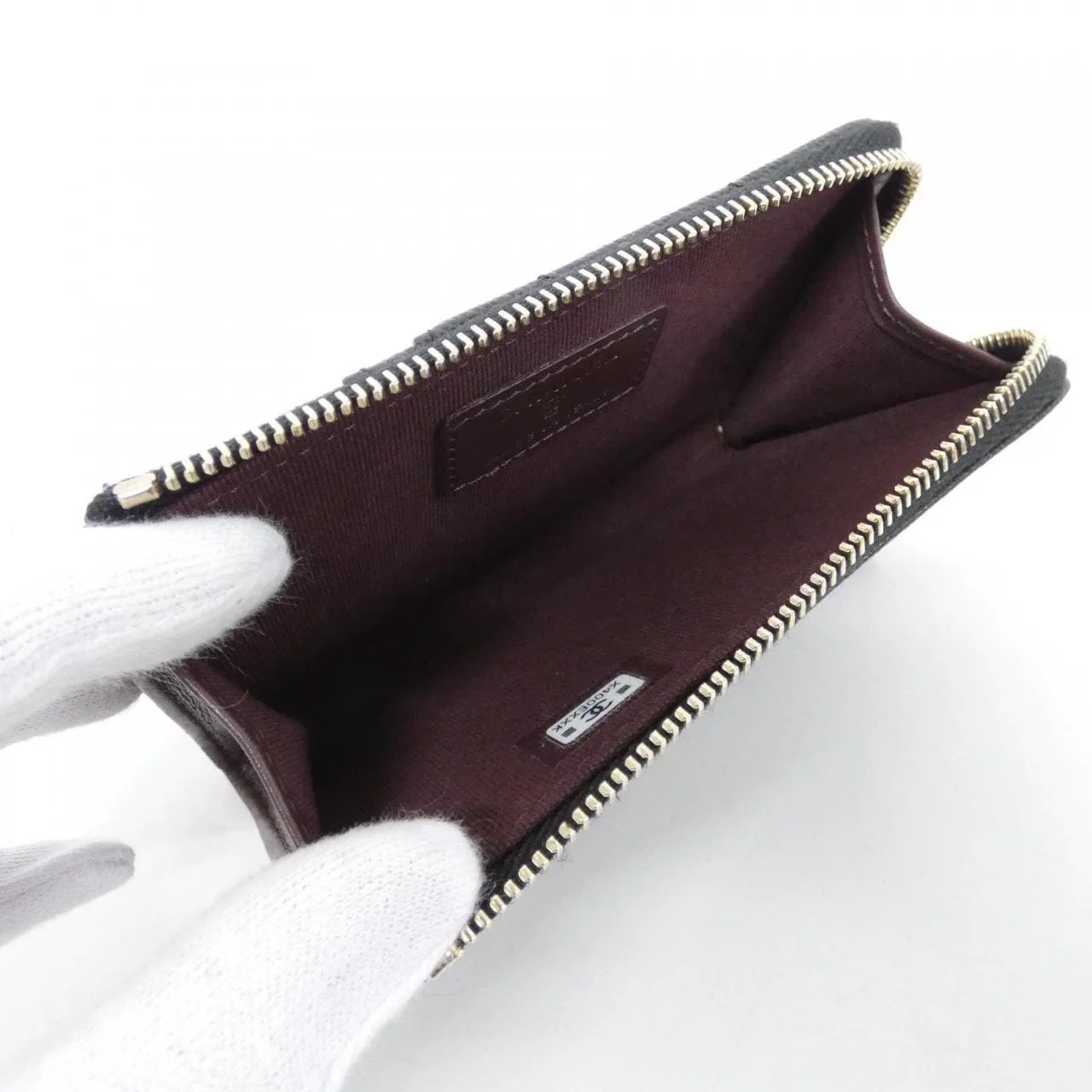 CHANEL Timeless Classic AP3179 Card Case Grained Calfskin 黑色 荔枝紋牛皮 中古品A - 縮圖 9