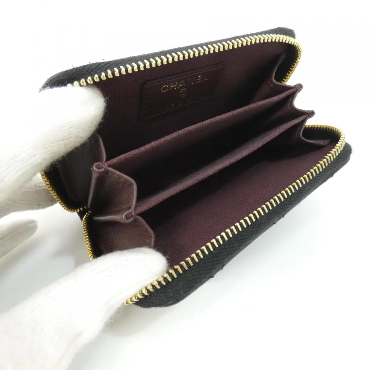 CHANEL Timeless Classic AP0216 Coin Case Grained Calfskin 黑色 荔枝紋牛皮 中古品A - 縮圖 8