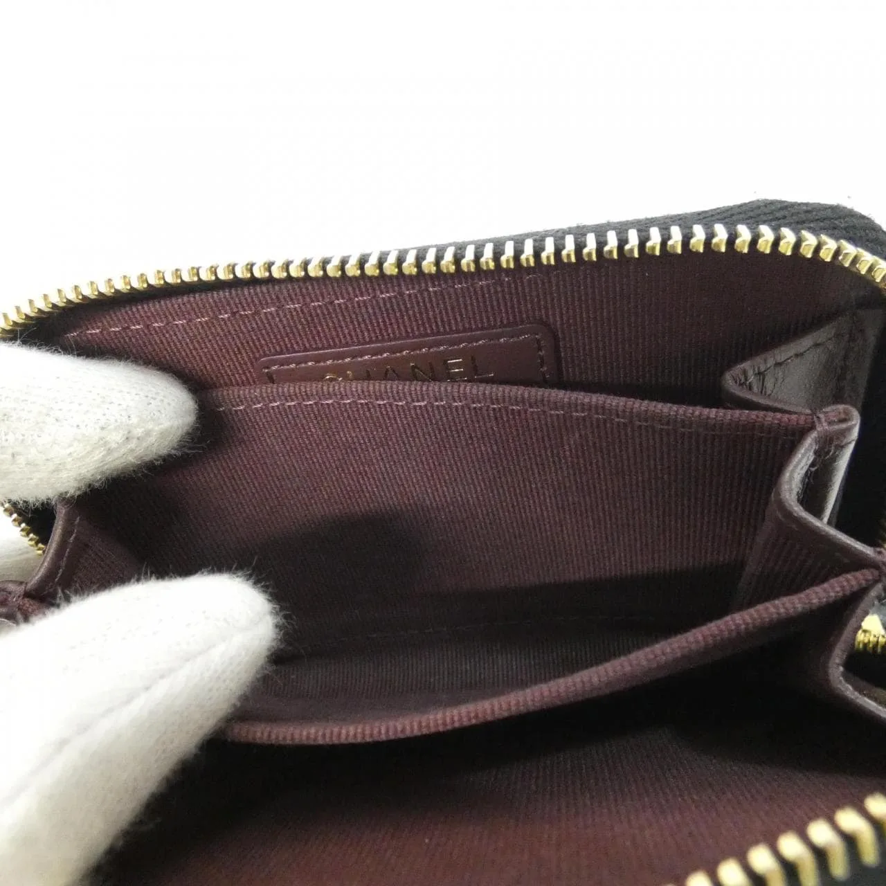 CHANEL Timeless Classic AP0216 Coin Case Grained Calfskin 黑色 荔枝紋牛皮 中古品A - 縮圖 9