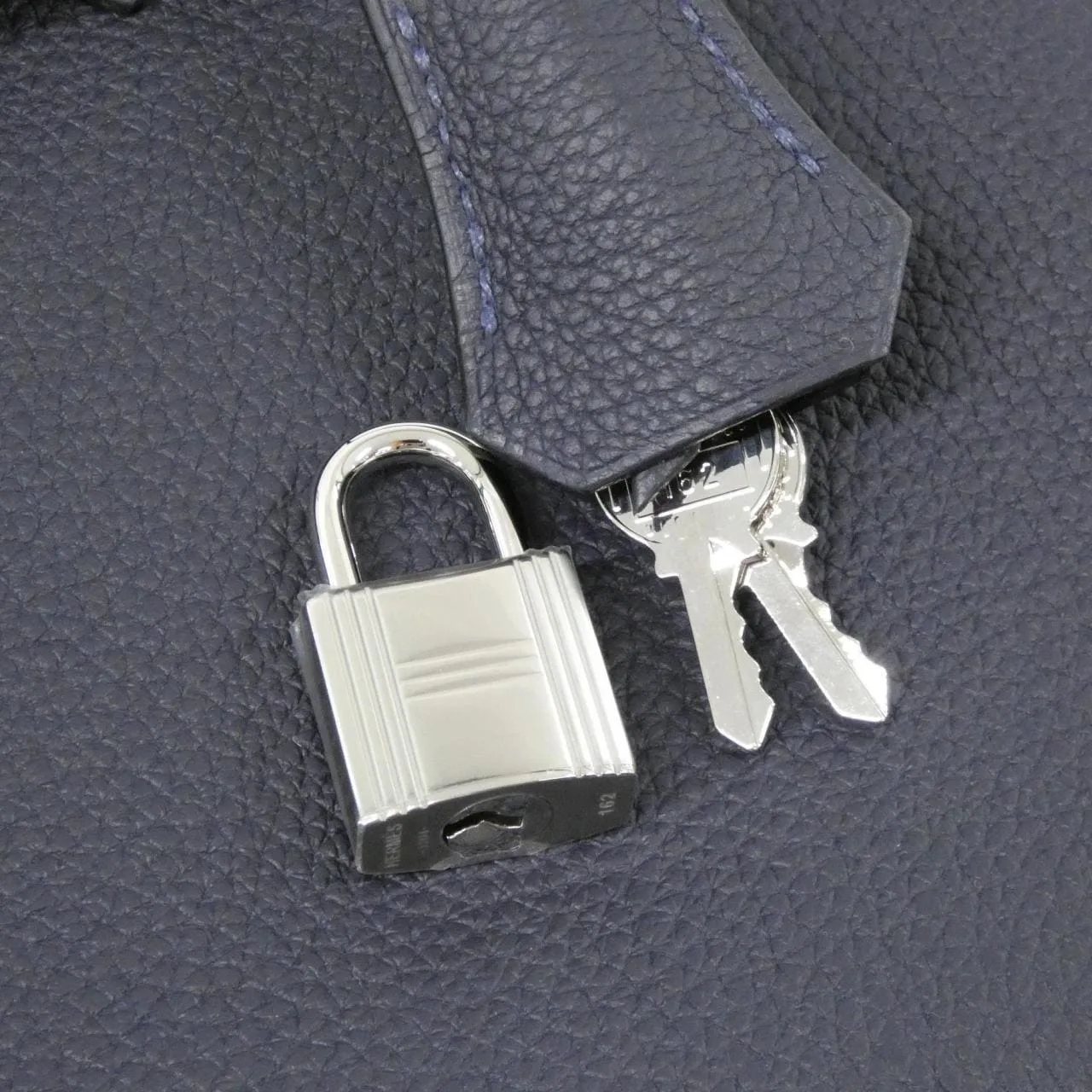 HERMES Birkin 041344CK Handbag Togo 藍色 Togo 牛皮 中古品A - 縮圖 5