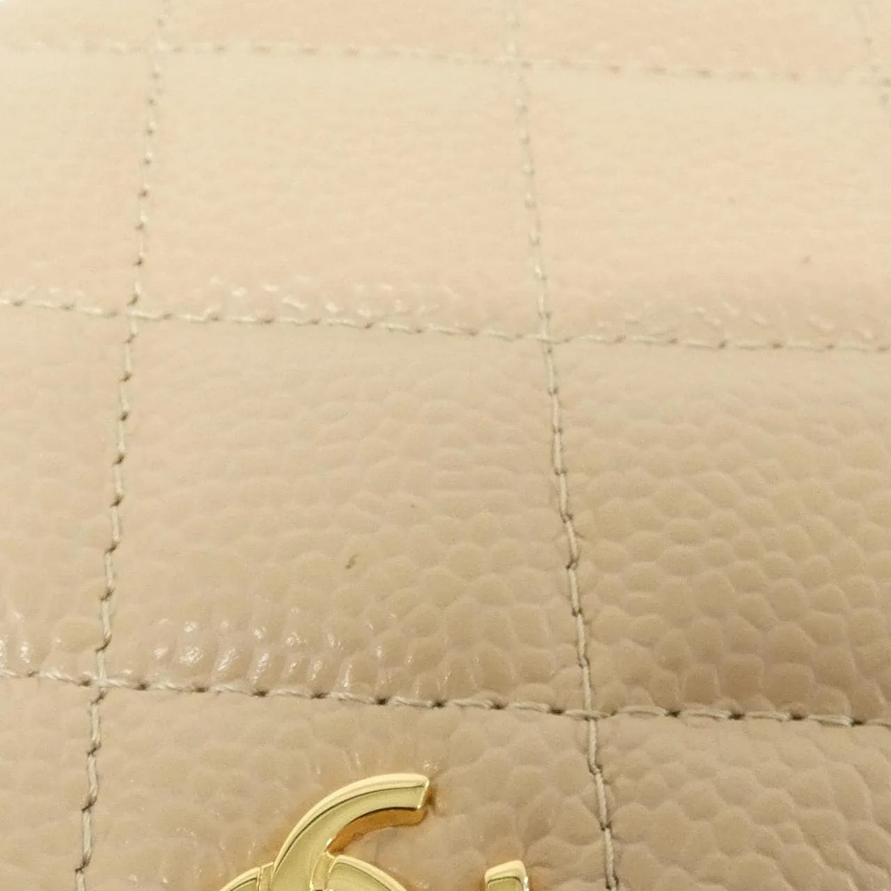 CHANEL Timeless Classic AP0250 Wallet Grained Calfskin 米色 荔枝紋牛皮 中古品A - 縮圖 5