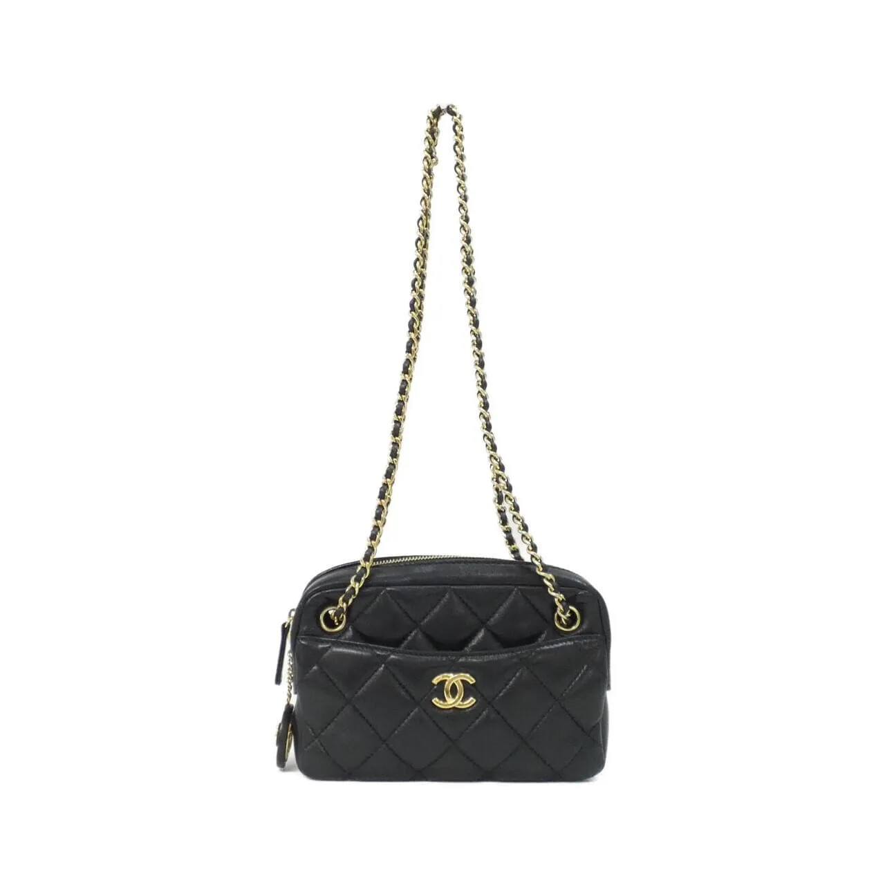 CHANEL AS5190 Shoulder Lambskin Black