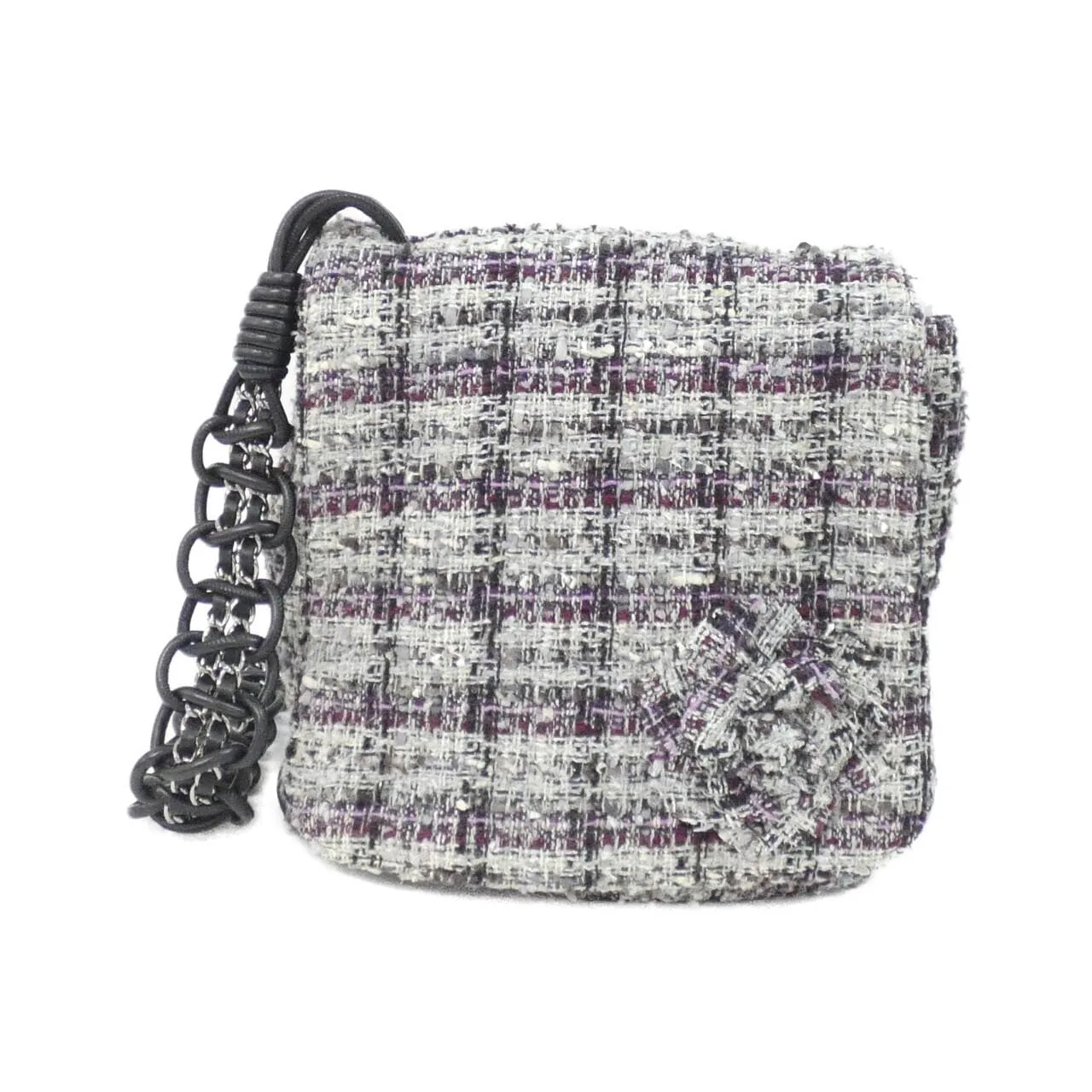 CHANEL 30216 Shoulder Tweed Black