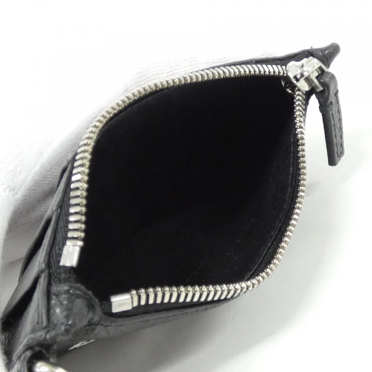 BALENCIAGA 594548 1IZI3 Coin Case 黑色 中古品A - 縮圖 6