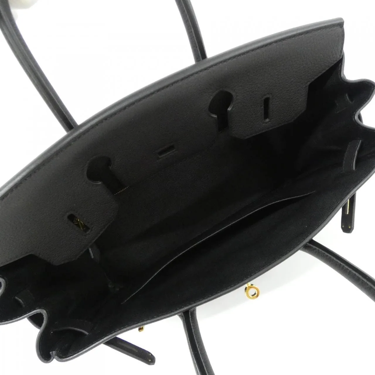 HERMES Birkin 027633CC Handbag Togo 黑色 Togo 牛皮 中古品A - 縮圖 9