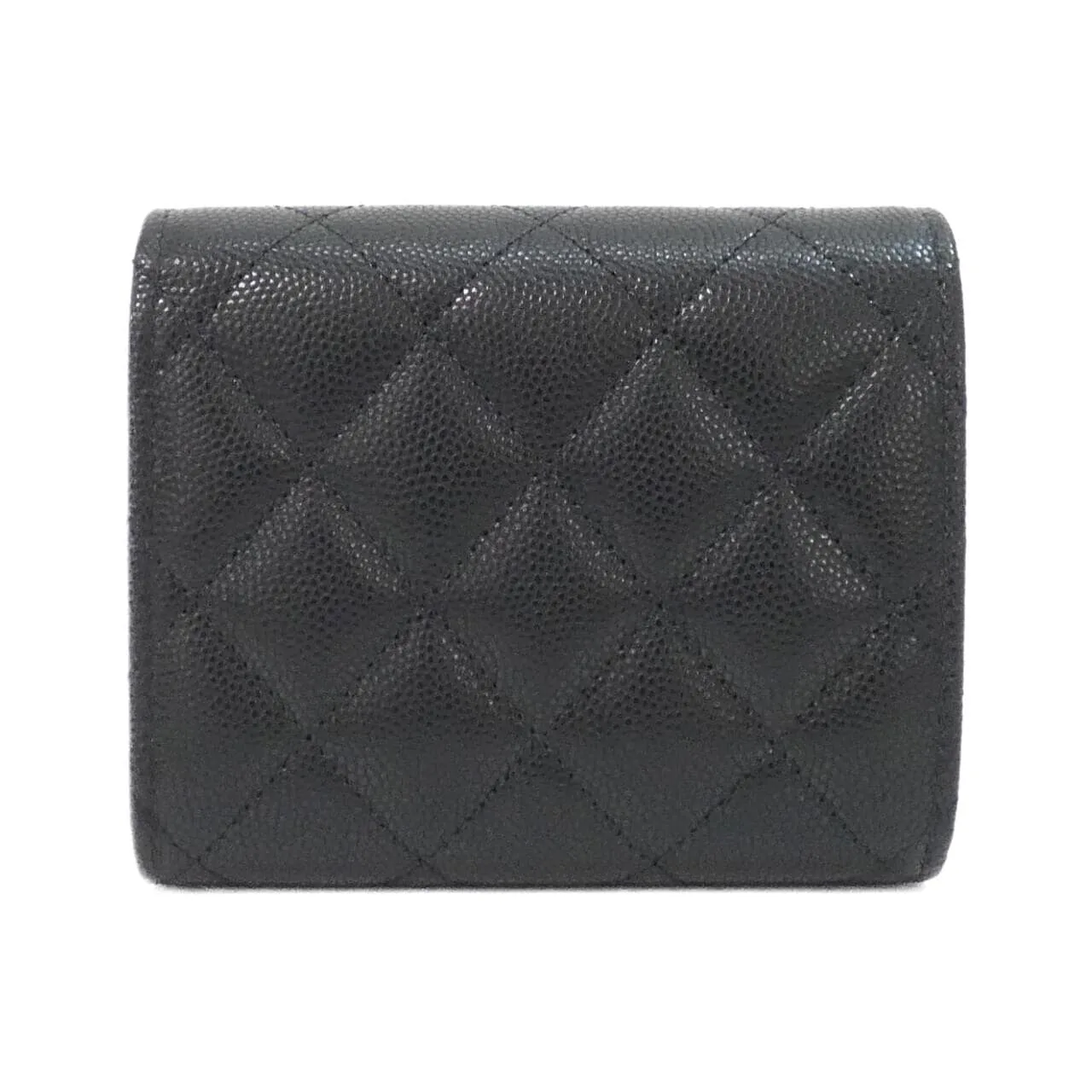 CHANEL AP5076 Wallet Grained Calfskin Black Grained Calfskin Rank A - Thumbnail 2
