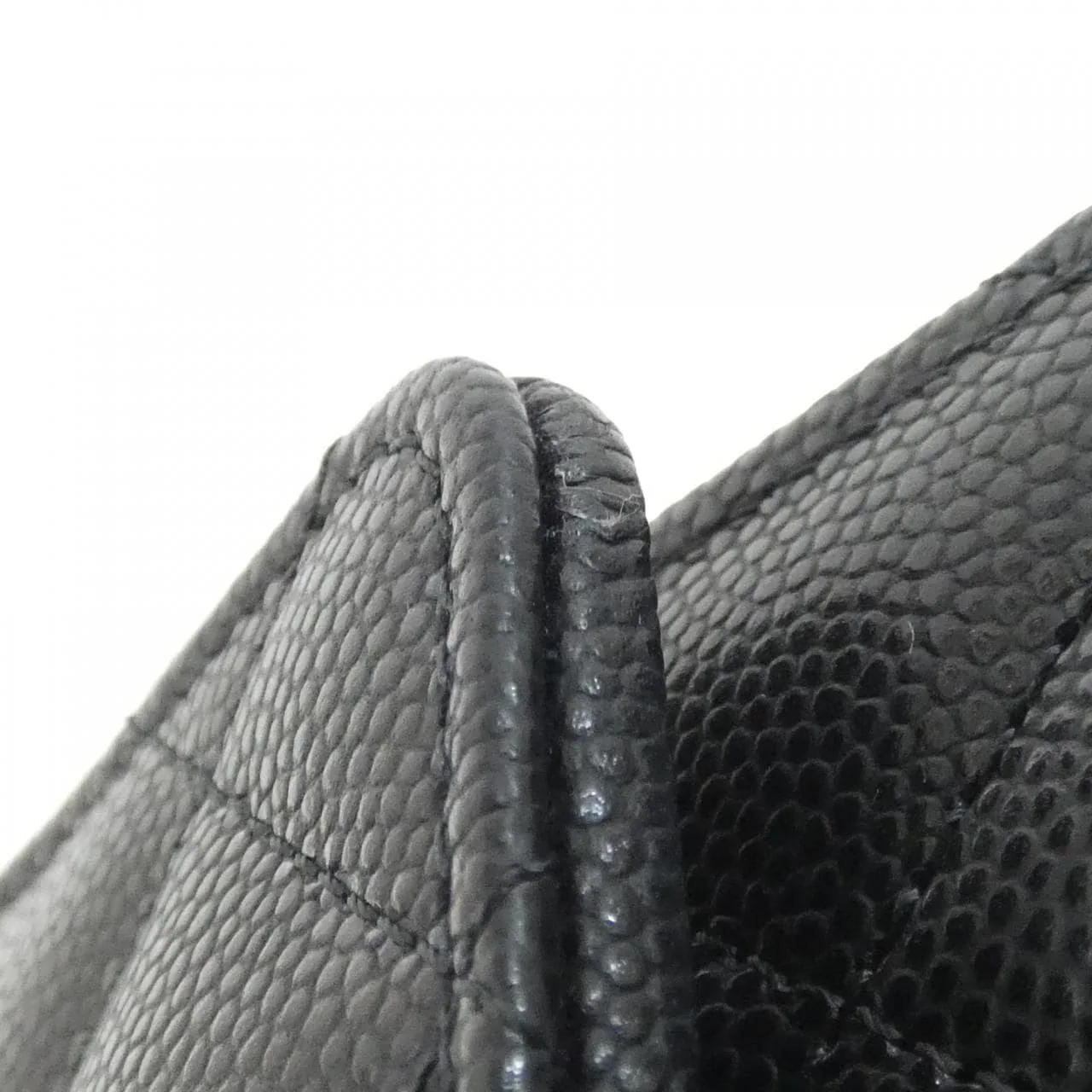 CHANEL AP5076 Wallet Grained Calfskin Black Grained Calfskin Rank A - Thumbnail 3