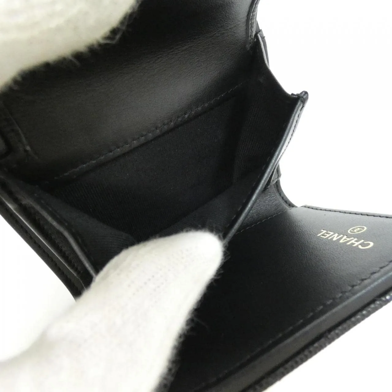 CHANEL AP5076 Wallet Grained Calfskin Black Grained Calfskin Rank A - Thumbnail 6