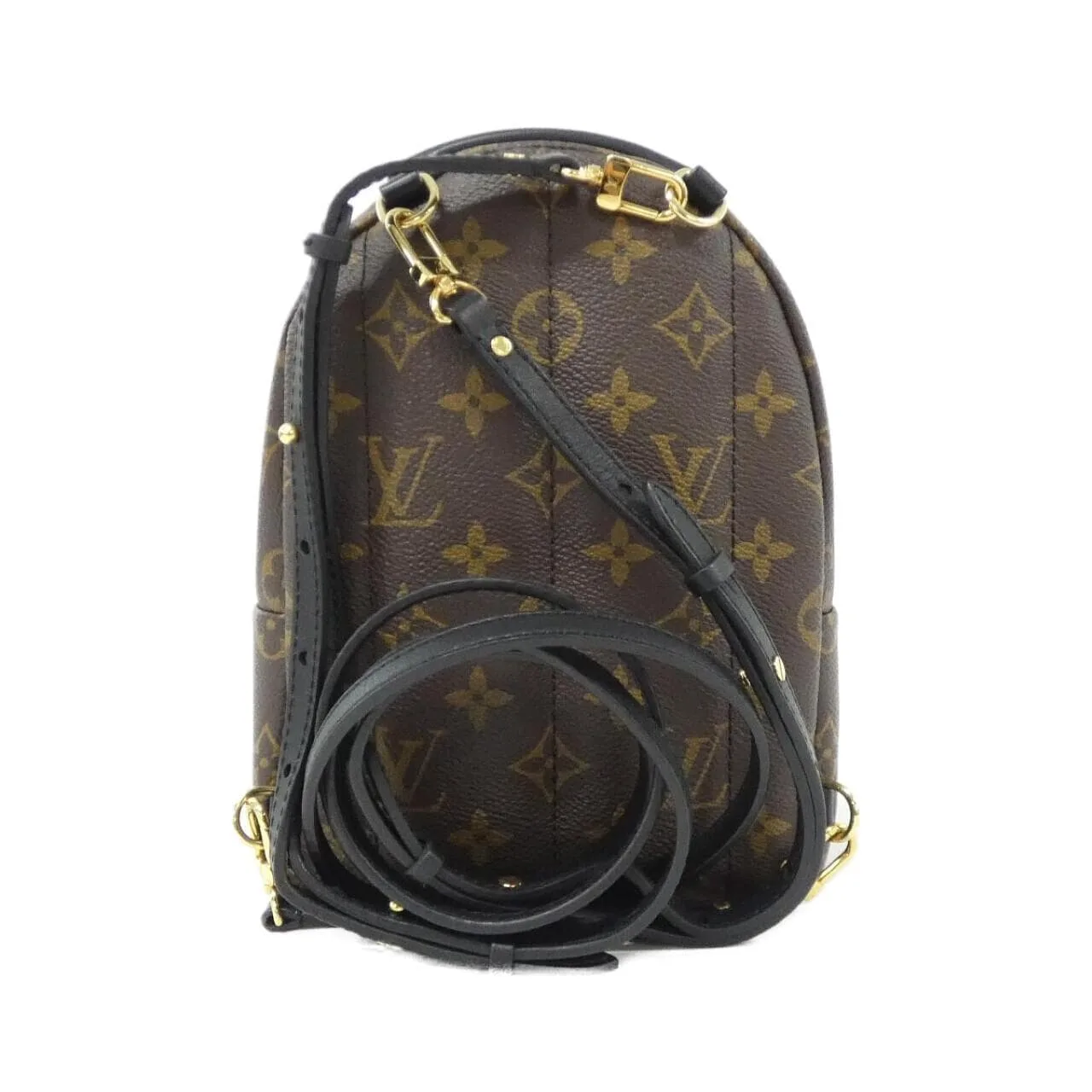 LOUIS VUITTON Palm Springs M44873 Backpack Monogram 黑色 Monogram 中古品A - 縮圖 2
