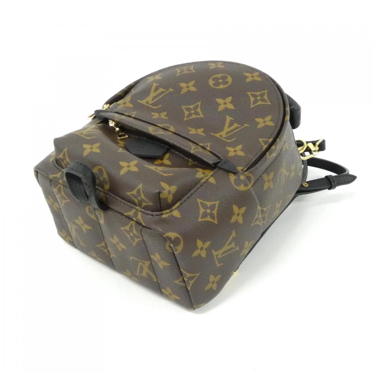LOUIS VUITTON Palm Springs M44873 Backpack Monogram 黑色 Monogram 中古品A - 縮圖 3