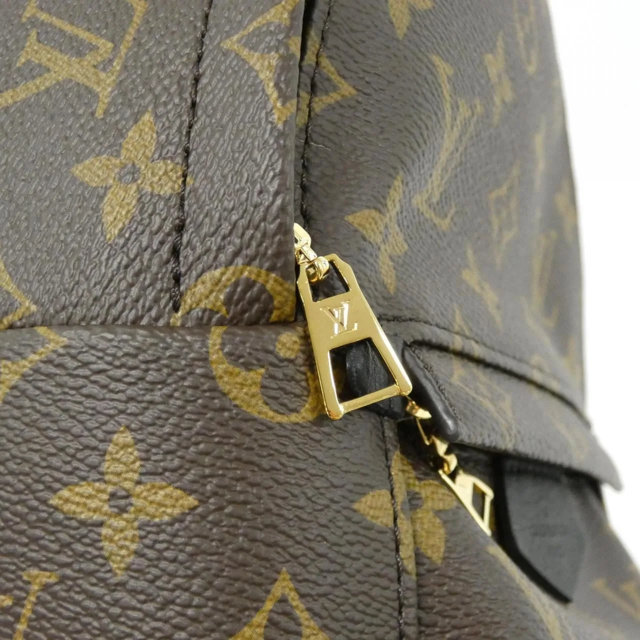 LOUIS VUITTON Palm Springs M44873 Backpack Monogram 黑色 Monogram 中古品A - 縮圖 5