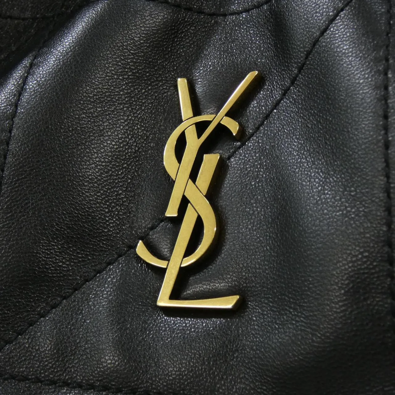 SAINT LAURENT 862712 AAB32 Shoulder Lambskin 黑色 羊皮 中古品A - 縮圖 4