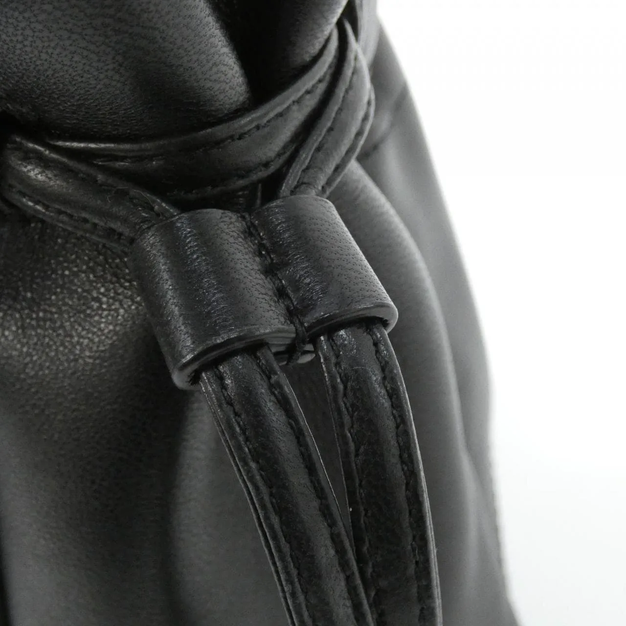 SAINT LAURENT 862712 AAB32 Shoulder Lambskin 黑色 羊皮 中古品A - 縮圖 5