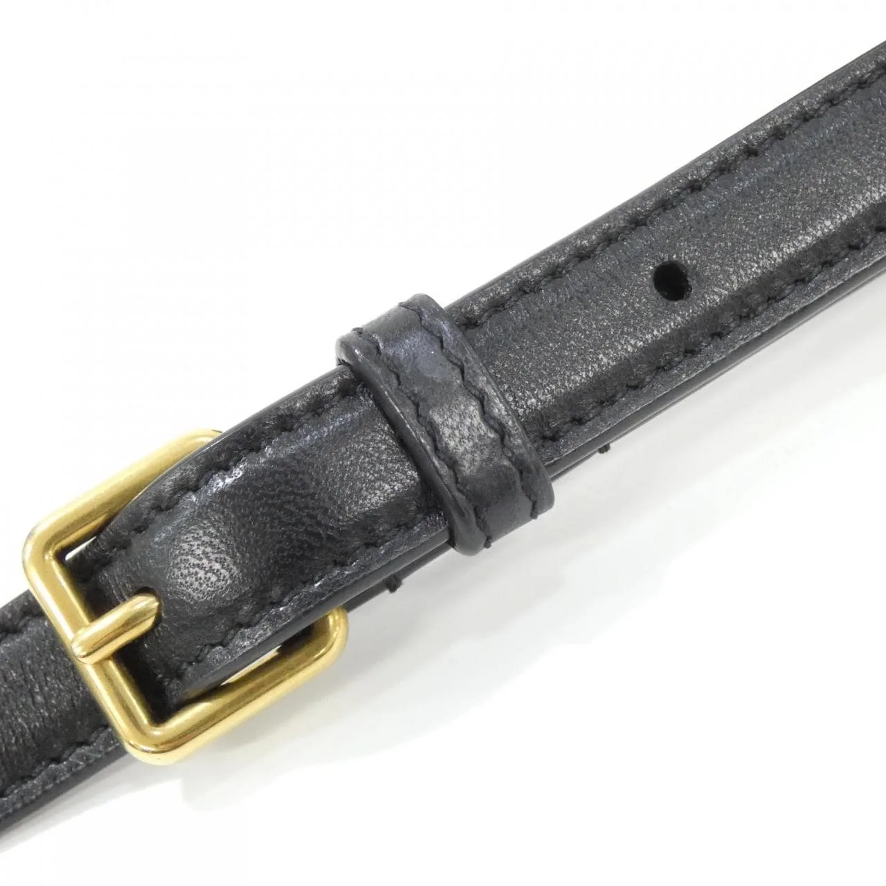 SAINT LAURENT 862712 AAB32 Shoulder Lambskin 黑色 羊皮 中古品A - 縮圖 6