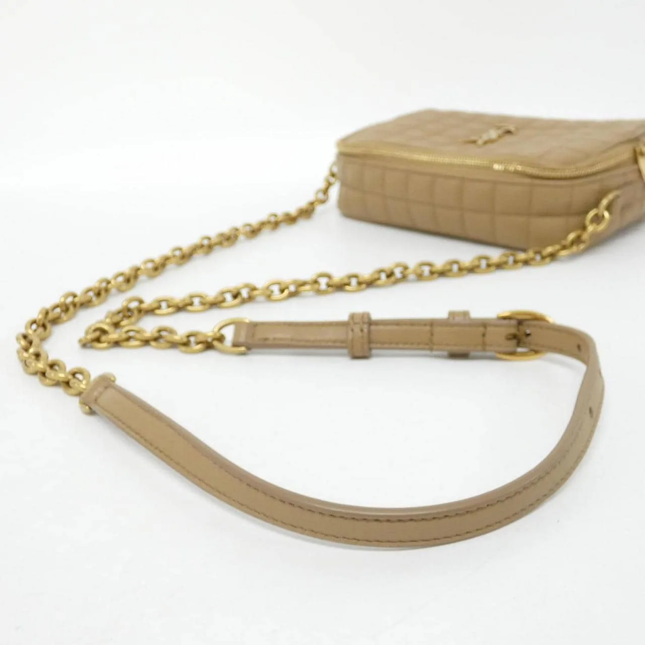 SAINT LAURENT 764809 AABVP Shoulder Lambskin 黑色 羊皮 中古品A - 縮圖 7