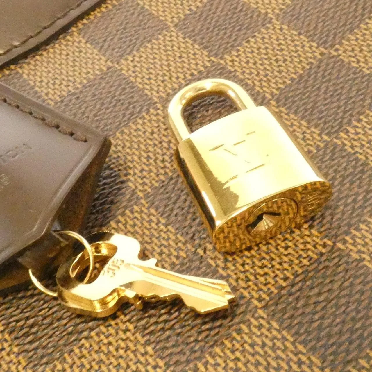 LOUIS VUITTON N41117 Handbag Damier 黑色 Damier 中古品A - 縮圖 4