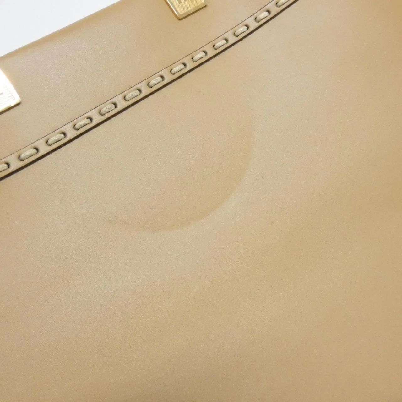 FENDI Sunshine Shopper 8BH386 AHN5 Handbag Leather Black Leather Rank B - Thumbnail 4