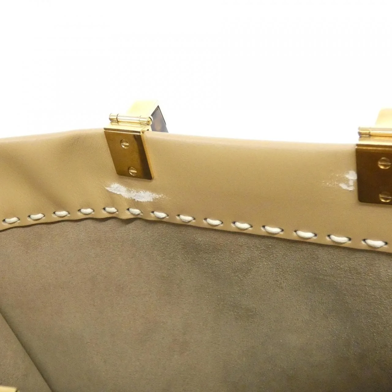 FENDI Sunshine Shopper 8BH386 AHN5 Handbag Leather Black Leather Rank B - Thumbnail 9