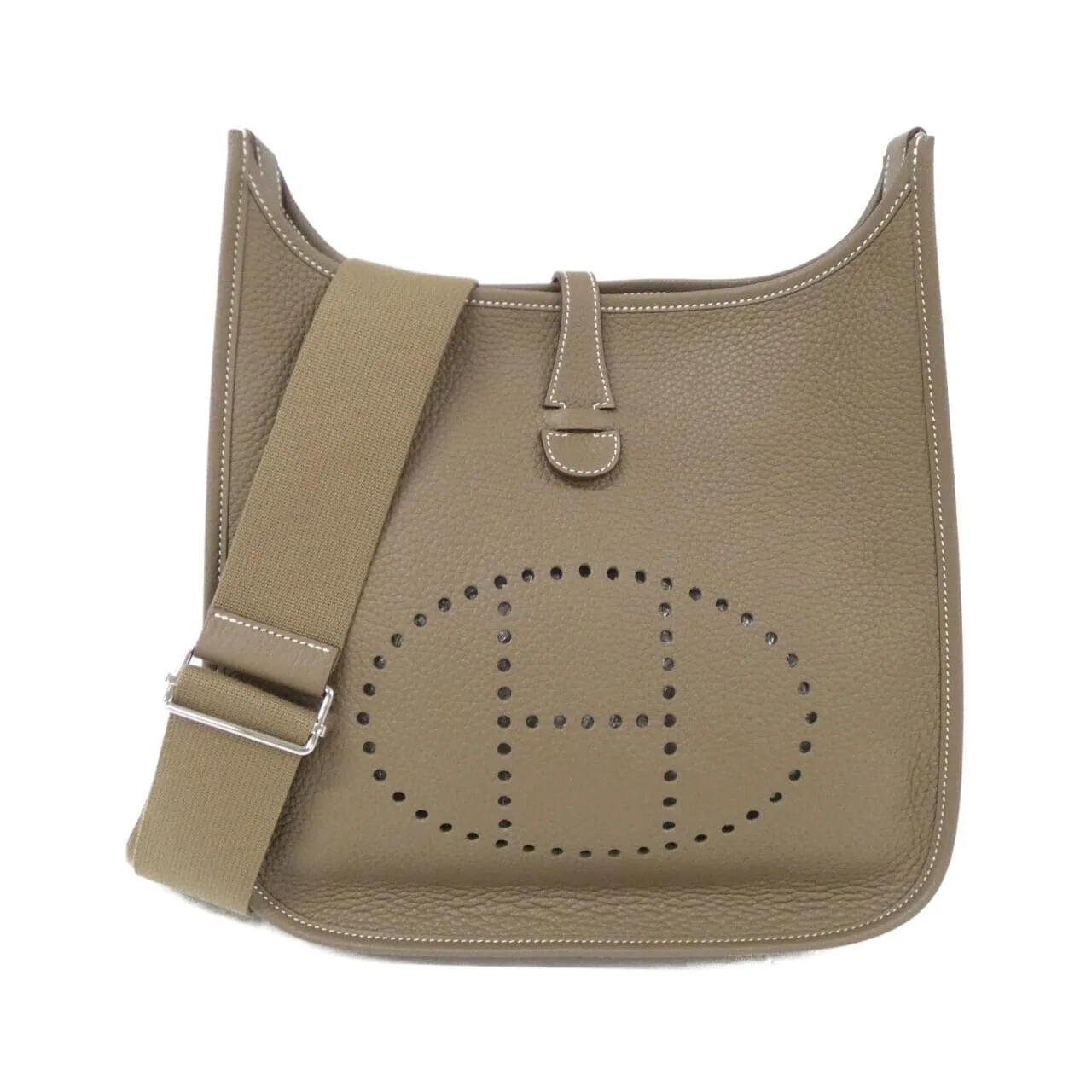 HERMES Evelyne 056277CK Shoulder Clemence Etoupe