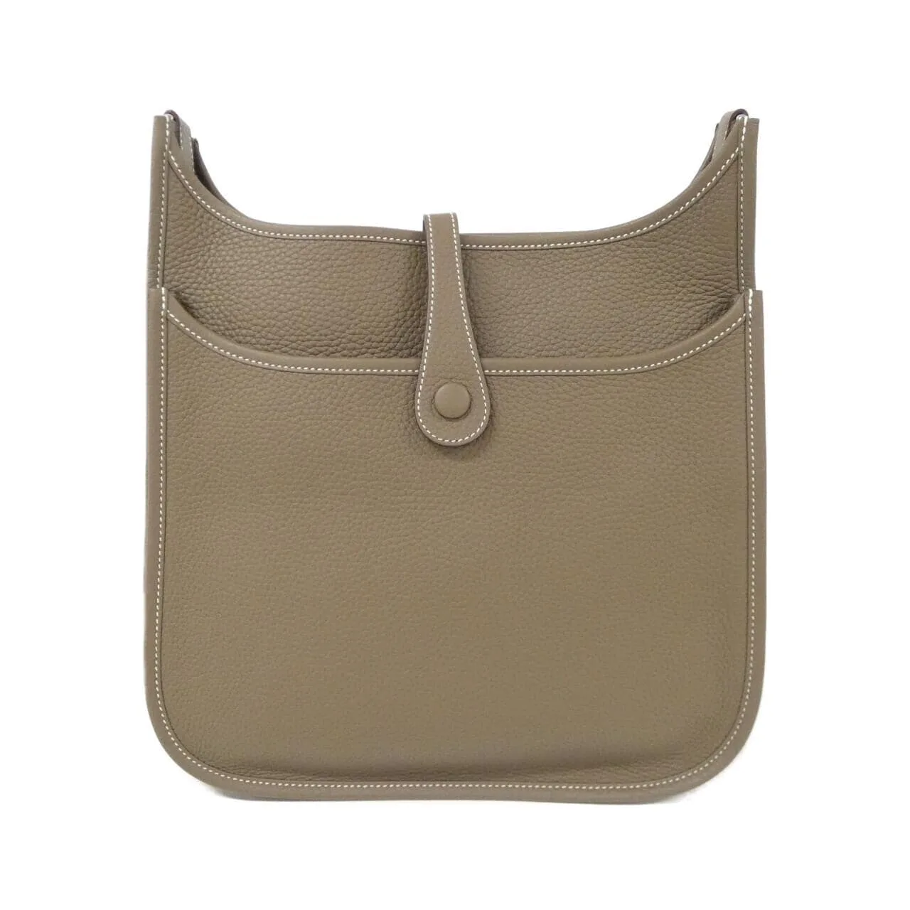 HERMES Evelyne 056277CK Shoulder Clemence Etoupe Clemence Leather Rank A - Thumbnail 2