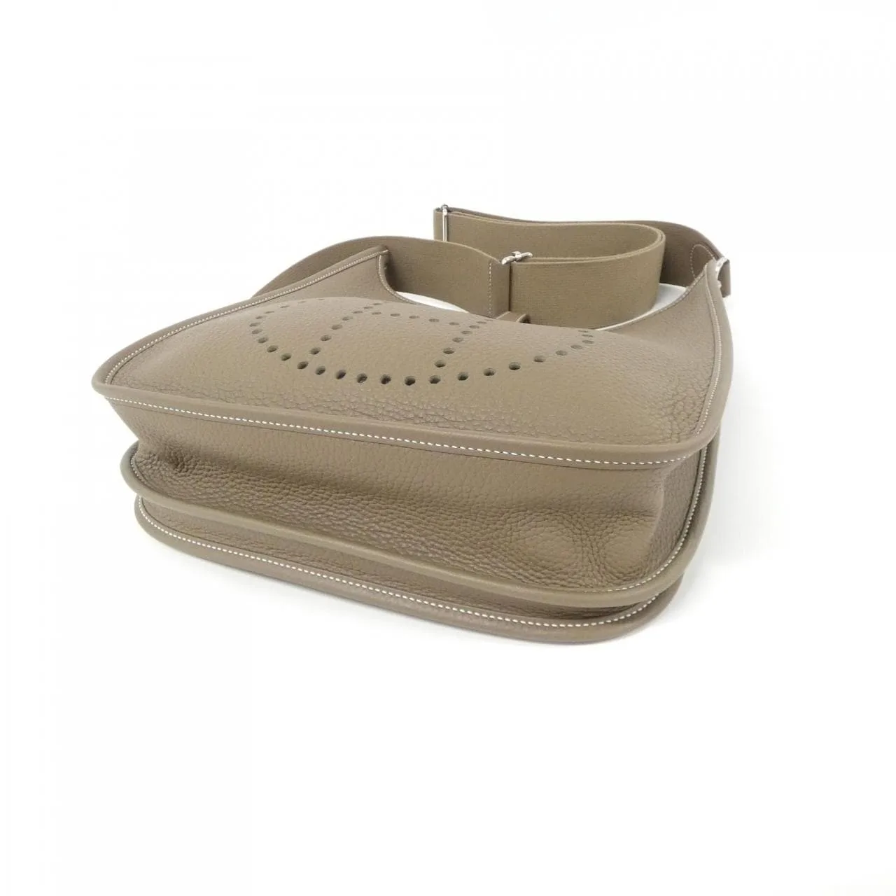 HERMES Evelyne 056277CK Shoulder Clemence Etoupe Clemence Leather Rank A - Thumbnail 3