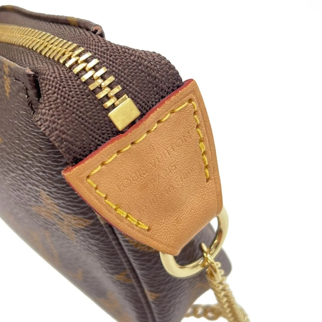 LOUIS VUITTON Pochette M58009 Pochette Monogram 黑色 Monogram 中古品A - 縮圖 4