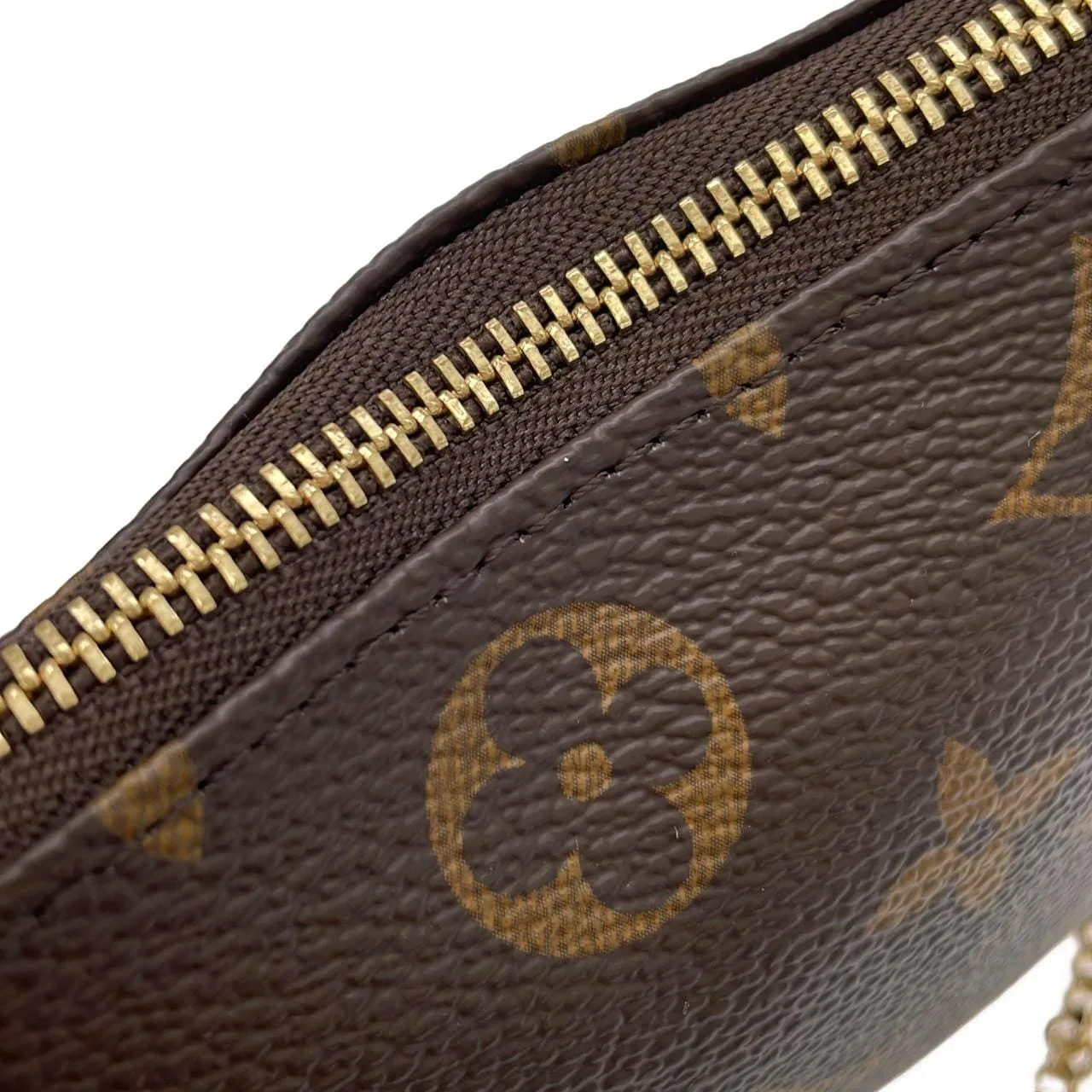 LOUIS VUITTON Pochette M58009 Pochette Monogram 黑色 Monogram 中古品A - 縮圖 5