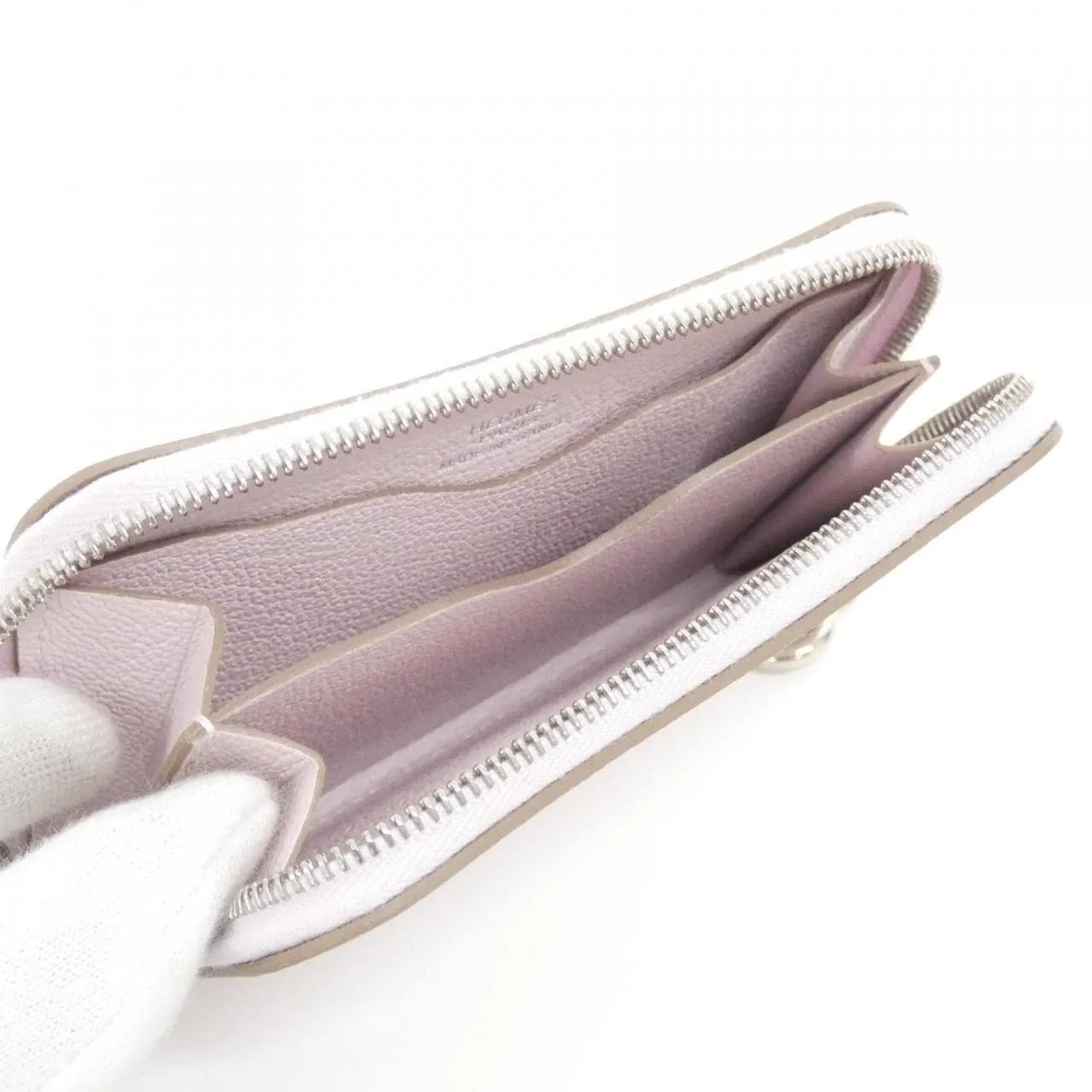 HERMES 084208CK Card Case 黑色 中古品A - 縮圖 5